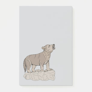 Post-it® Wolf Pup Howling
