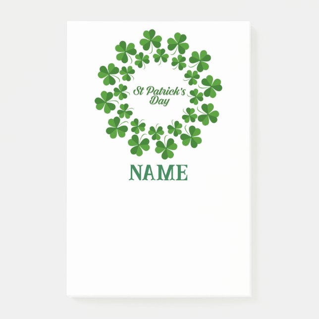 Post-it® Wreath de la Saint Patrick Thunder_Cove (Devant)