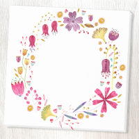 Wreath Fleur sauvage aquarelle