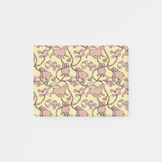 Post-it® Y motif Hilarié Chinois Vietnamien Cochon Année N (Devant)