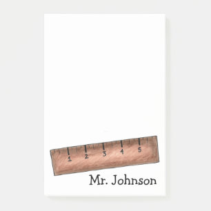 Post-it® Yardstick School Math Enseignant Cadeau personnali