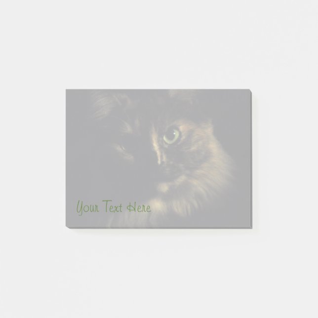Post-it® Yeux verts Kitty de photographie d'art de chat (Devant)