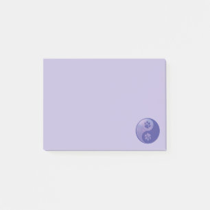 Post-it® Yin Yang Paw Purple