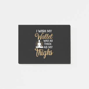 Post-it® Yoga Lover Yoga Je Souhaite Mon Portefeuille