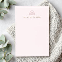 Yoga rose fleur de lotus stylisé guérison