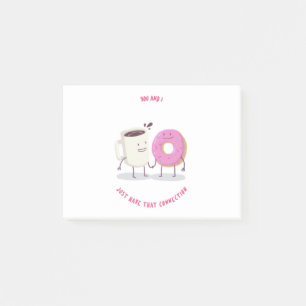 Post-it® You And I Just That Connection Coffee And Doughnut