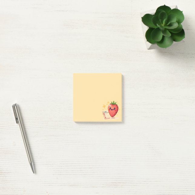 Post-it® You Got This! Cheerful Strawberry Post-It Notes (Bureau)