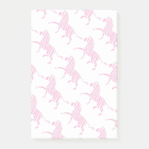 Post-it® Zebra Hot rose et blanc Silhouette