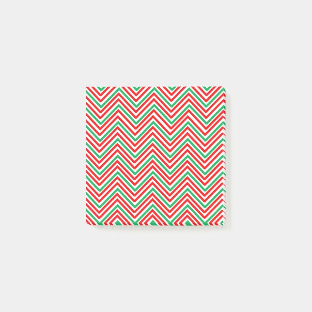 Post-it® Zig-Zag rouge et vert (Devant)