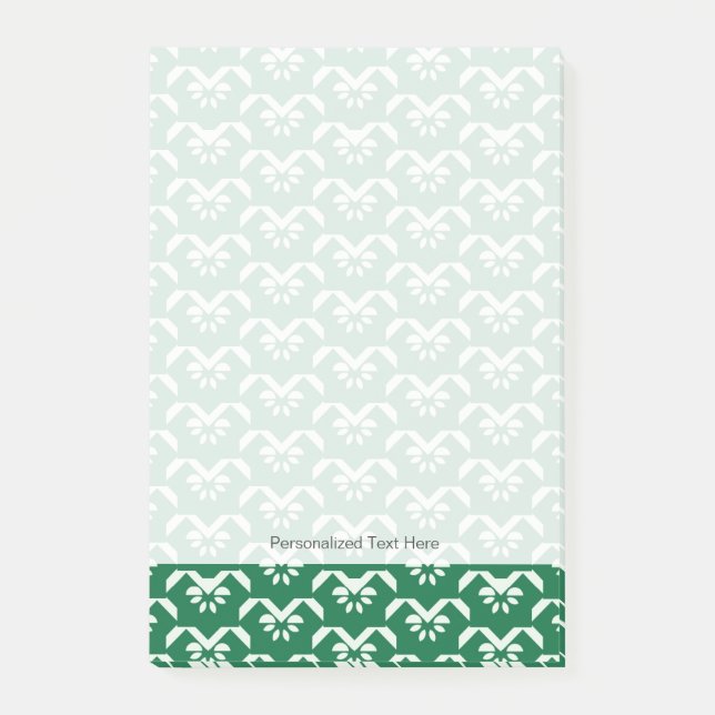 Post-it® Zigzag floral vert (Devant)
