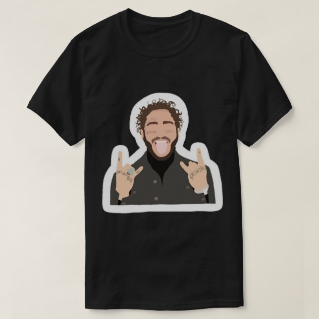 Post Malone sticker  Sticker T-Shirt (Design Front)