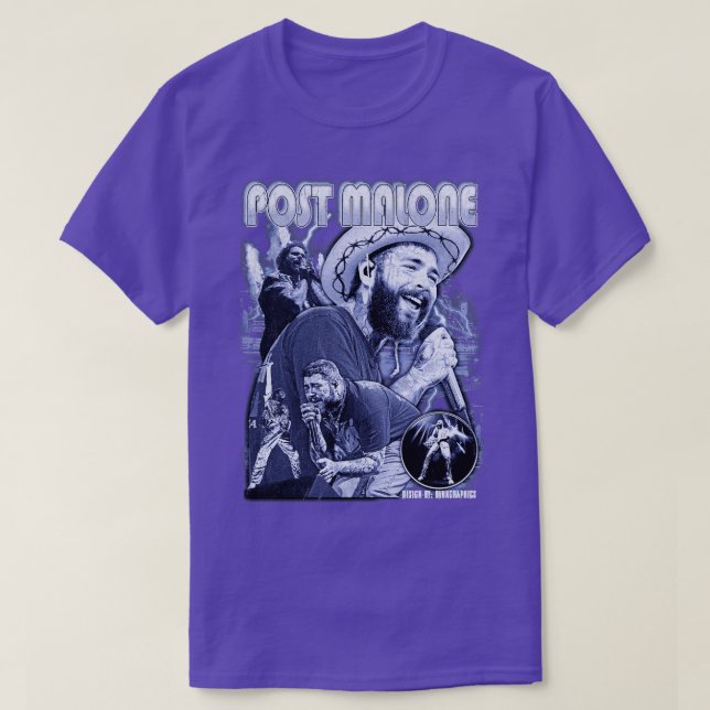 Post malone vintage bootleg graphic TShirt (Design Front)