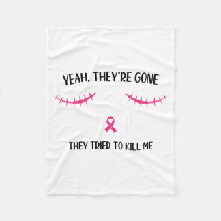 Post Mastectomy Surgery Recovery Breast Cancer Sur Fleece Blanket