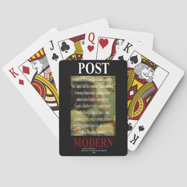 POST MODERN PLAYING CARDS (Back)