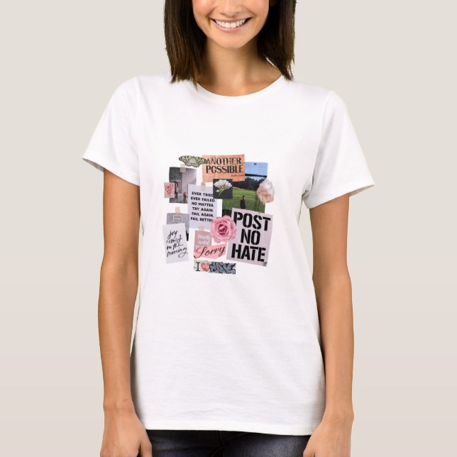Post No Hate Collage T-Shirt (Front)