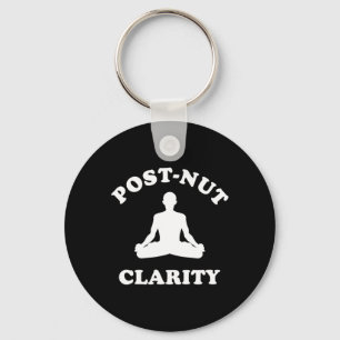 Post-nut Clarity Funny Yoga Meditation Keychain