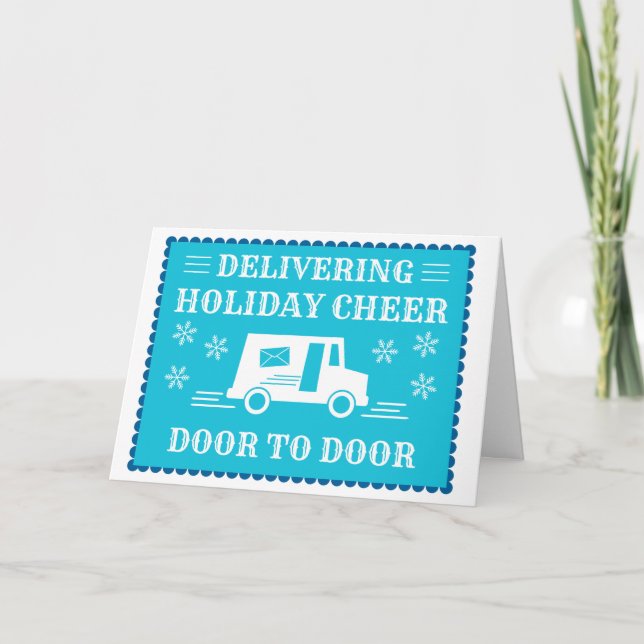 Post Office Postal Worker Holiday Thank You (Front)