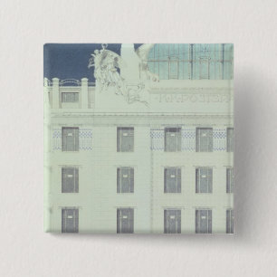 Post Office Savings Bank, Vienna 2 Inch Square Button