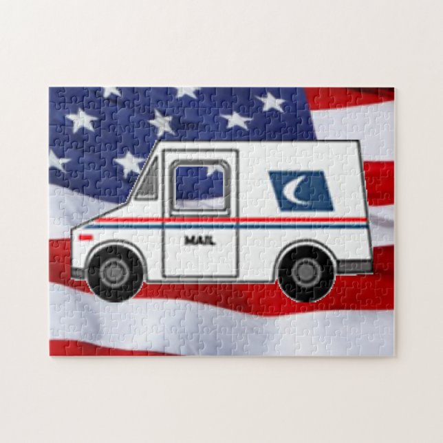 Post Office Truck Puzzle (Horizontal)