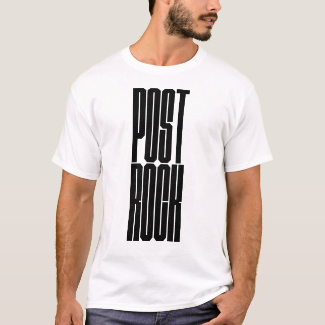 Post Rock bold typography logo T-Shirt (Front)
