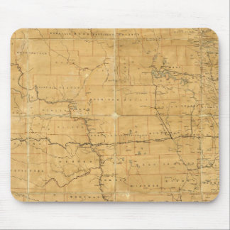 Post route map of the Territory of Dakota Mouse Pad