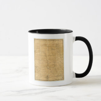 Post route map of the Territory of Dakota Mug