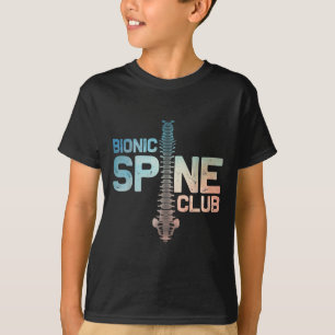 Post Spine Surgery Art For Men Women Bionic Spine T-Shirt