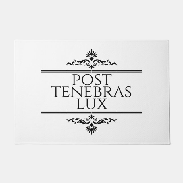 Post Tenebras Lux Doormat (Front)
