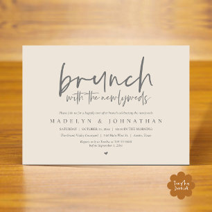 Post Wedding Brunch with the Newlyweds Celebration Invitation