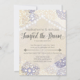 Post Wedding Flowers & Lights Party Invitations