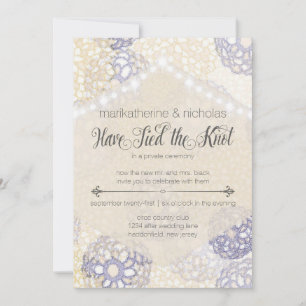 Post Wedding Flowers & Lights Party Invitations