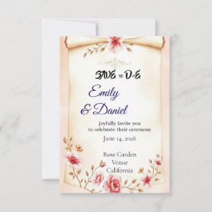 Post wedding party decor save the date