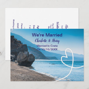 Post Wedding Reception Party Married In Crete Invitation