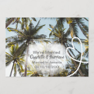 Post Wedding Reception Party Married In Jamaica Invitation