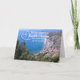 Post Wedding Reception Party Married In Sicily Invitation