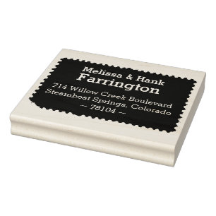 Postage Stamp Return Address Stamp