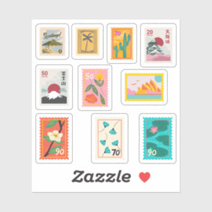 Postage Stamp Stickers