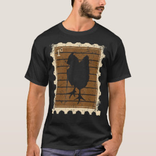 Postage Stamp With A Chicken T-Shirt