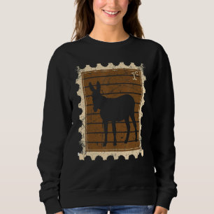 Postage Stamp With A Donkey Sweatshirt