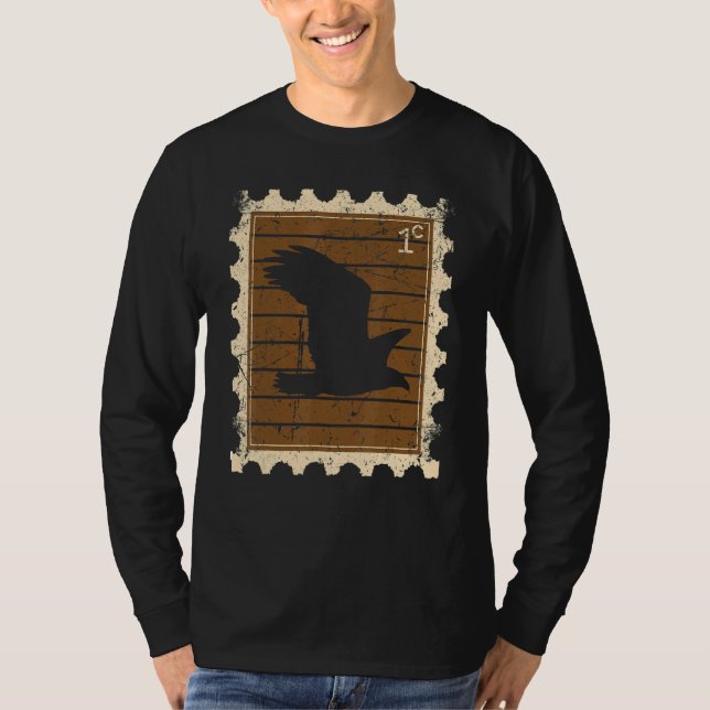 Postage Stamp With A Eagle 1 T-Shirt (Front)