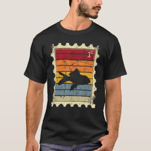 Postage Stamp With A Sunset Fish T-Shirt