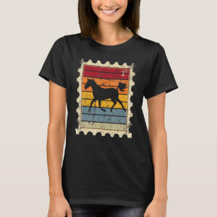 Postage Stamp With A Sunset Horse 4 T-Shirt