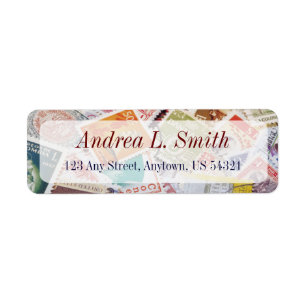 Postage Stamps Philatelic Ephemera Address Label