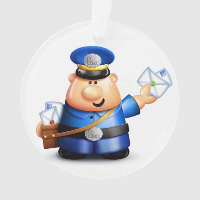 Postal Carrier - Mailman Ornament (Front)