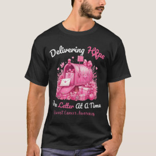 Postal Clerk Breast Cancer Awareness October We We T-Shirt