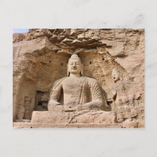 Postal Cuevas Yungang, Datong, China Postcard