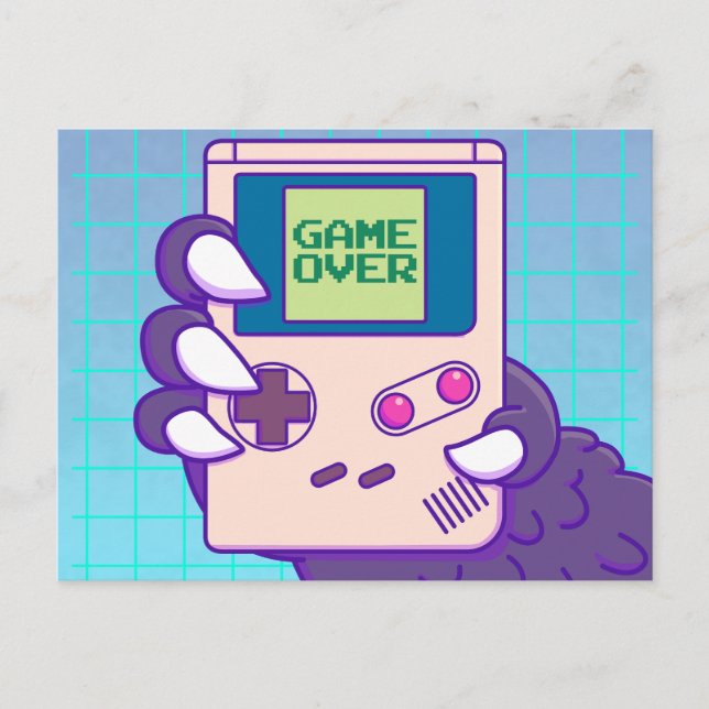 Postal de Game over Godzilla Postcard (Front)