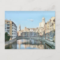 Postal de la ciudad de  Girona.