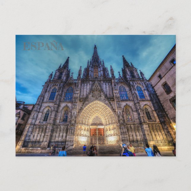 postal de la Sagrada Familia en Barcelona, España Postcard (Front)