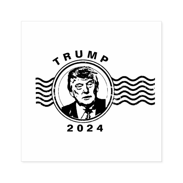 POSTAL DONALD TRUMP PRESIDENT 2024 RUBBER STAMP (Imprint)